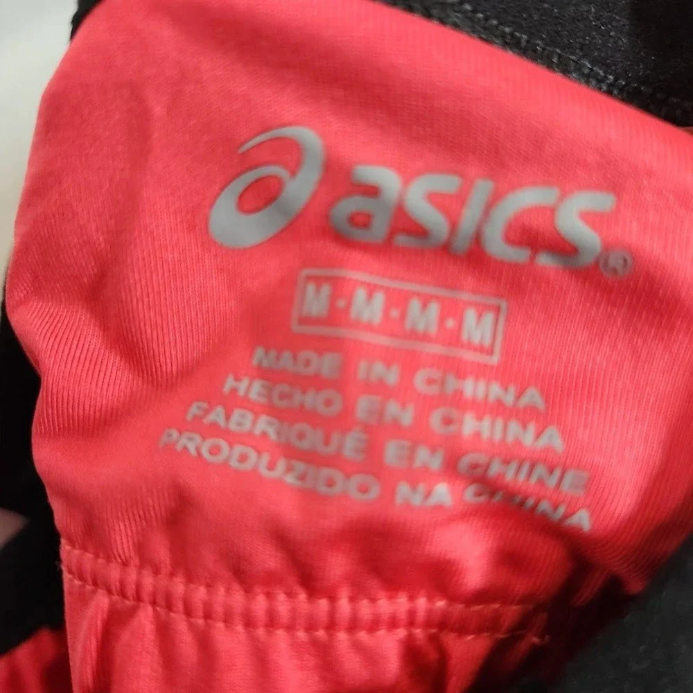 Asics Red and Black Criss Cross Strappy Athletic Tank Top Activewear - Medium - Picture 5 of 6
